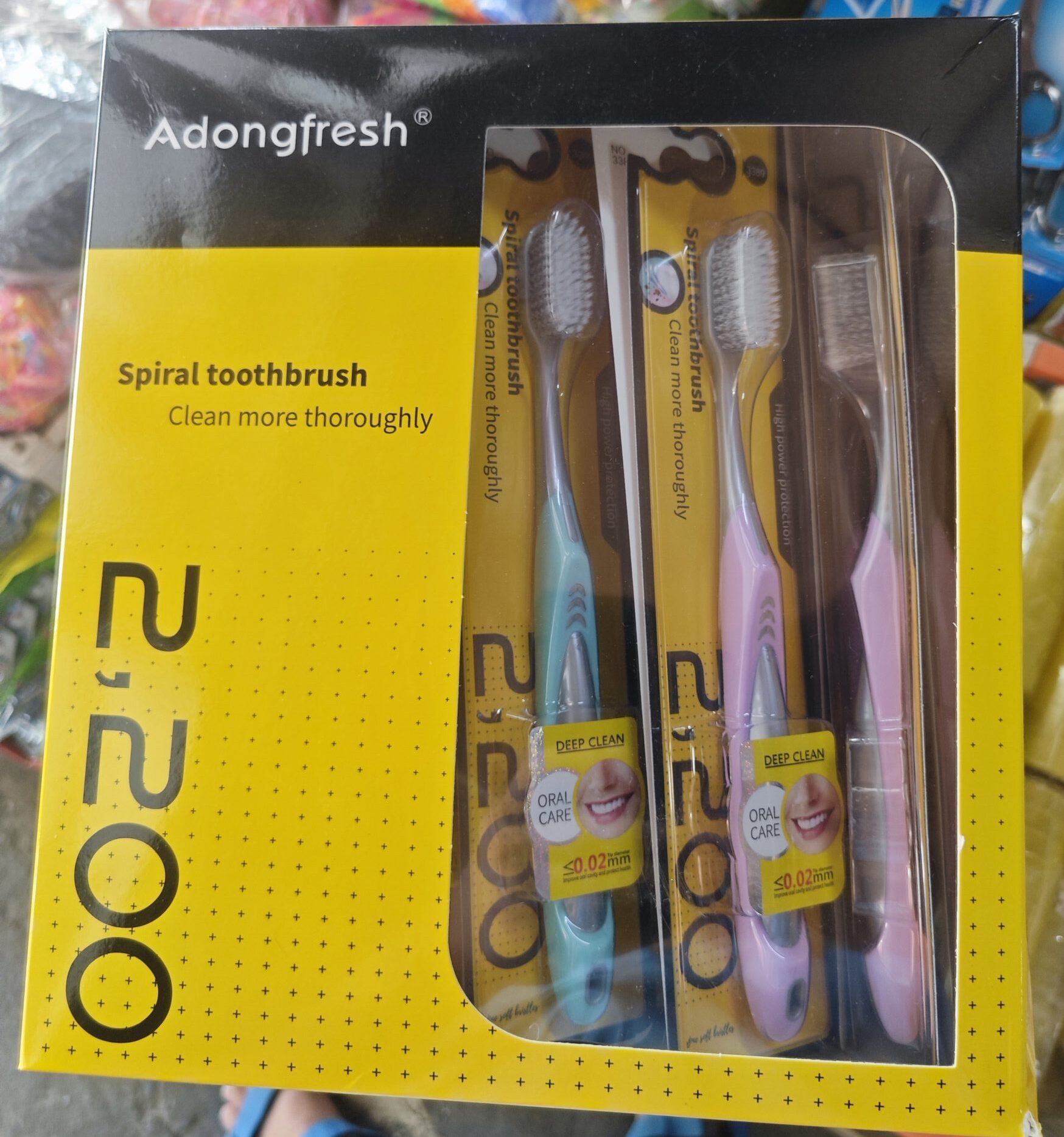 Hộp bàn chải đánh răng ( vàng ) 30 chiếc